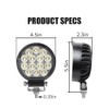 Exzeit 112W Led Light Pods, 4.5 Inch 150° Beam Flood