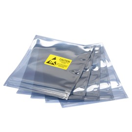 sourcing map 10 x Anti-Static Bags Shielding Bags 8.3 x 9 Inches (21 x 23 cm) Open Tip with Labels for Hard Drive HDD SSD