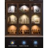 WILLED Puck Lights with Remote Control, Rechargeable Under Cabinet Lights,