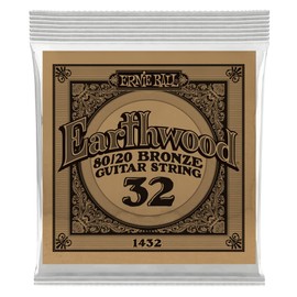Ernie Ball Earthwood Bronze Acoustic Single Guitar String 0.32