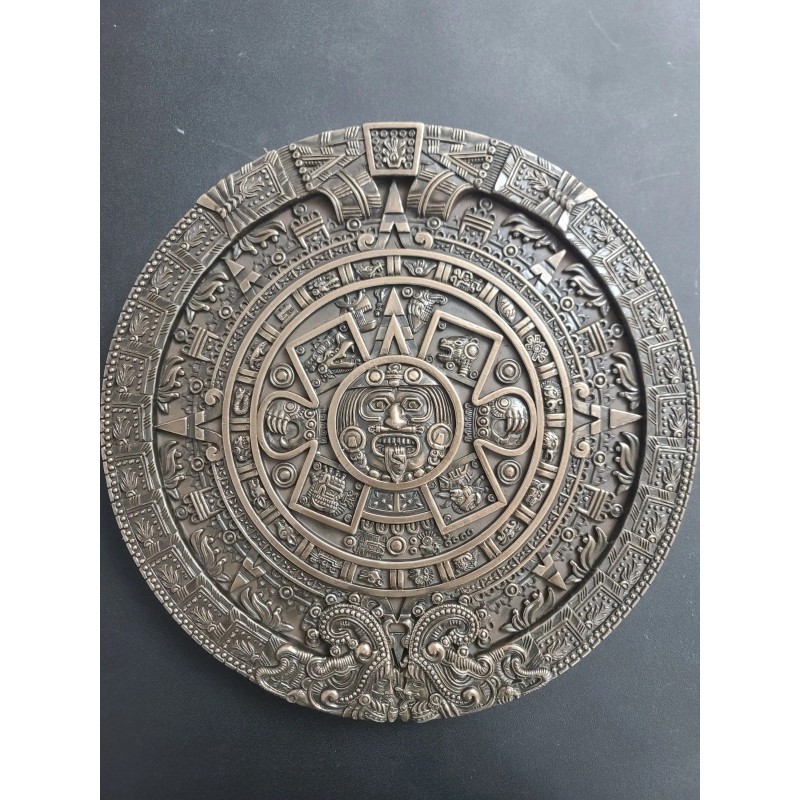 Pacific Giftware Mexica Aztec Calendar Bronzed Wall Calendar Wall Plaque