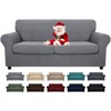 MAXIJIN 3 Piece Stretch Couch Covers for 2 Cushion Couch