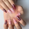 10 Pcs Press on Nails Medium Almond Fake Nails, 3D