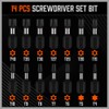 HORUSDY 15-Piece Torx Head Screwdriver Bit Set, T4-T40 Tamper Proof