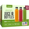 DECADORN 12oz 20pcs Juice Bottles With Caps - MADE IN