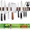 Premium 24 Inch (Large Size) Dark Walnut Wood Magnetic Knife
