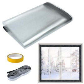 Window Insulation Kit for Winter Heavy Duty Window Insulation Film for Heat and Cold,48*63 in High Transparent Thick Window Wrap Insulation,Easy to Open for Ventilation,Simple Installation