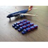 1:400 Model Airport Accessories - 16 Piece Baggage Cart &
