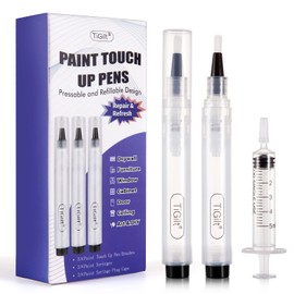 TiGilt TiGilt Paint Touch Up Pens Pressable Fillable Touch Up Paint Pens For Walls Furniture Cabinet Window Door Crafts Refillable Paint Pen Touch Ups Kit. Easy, Ready to Use, 3-Pack