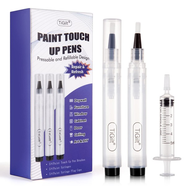 TiGilt TiGilt Paint Touch Up Pens Pressable Fillable Touch Up