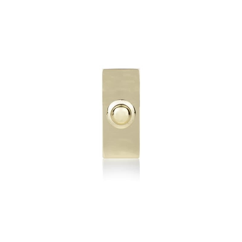 Wired Surface Mounted Bell Push Brass
