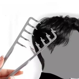 1/2개입 볼륨업 와이드 톱 헤어 스타일링 빗 컬링 도구 남성용 풍성한 텍스처 모든 타입에 이상적 1/2 Pcs Volume Up Wide Top Hair Styling Comb Curling Tool for Men Rich Texture Ideal for All Types