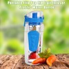 Fruit Infuser Water Bottle Anti Slip Grip Flip Top Lid