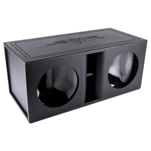 Skar Audio AR2X10V Dual 10" Universal Fit Armor Coated Ported Subwoofer Box with Kerf Port