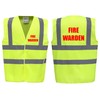 Brook Hi Vis UK Fire Warden Premium Yellow Hi Vis