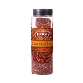 Dehydrated Dried Crushed Chilies Red Pepper Flakes by It's Delish, 11.5 Oz Jar – Sealed to Maintain Freshness – Chopped & Dried Vegetable Gourmet Spice Seasoning – Certified Kosher