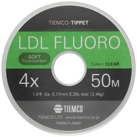 TIEMCO Tippet LDL Fluoro Tippet 4X No. 1 50m 5.3kg 2.4lb