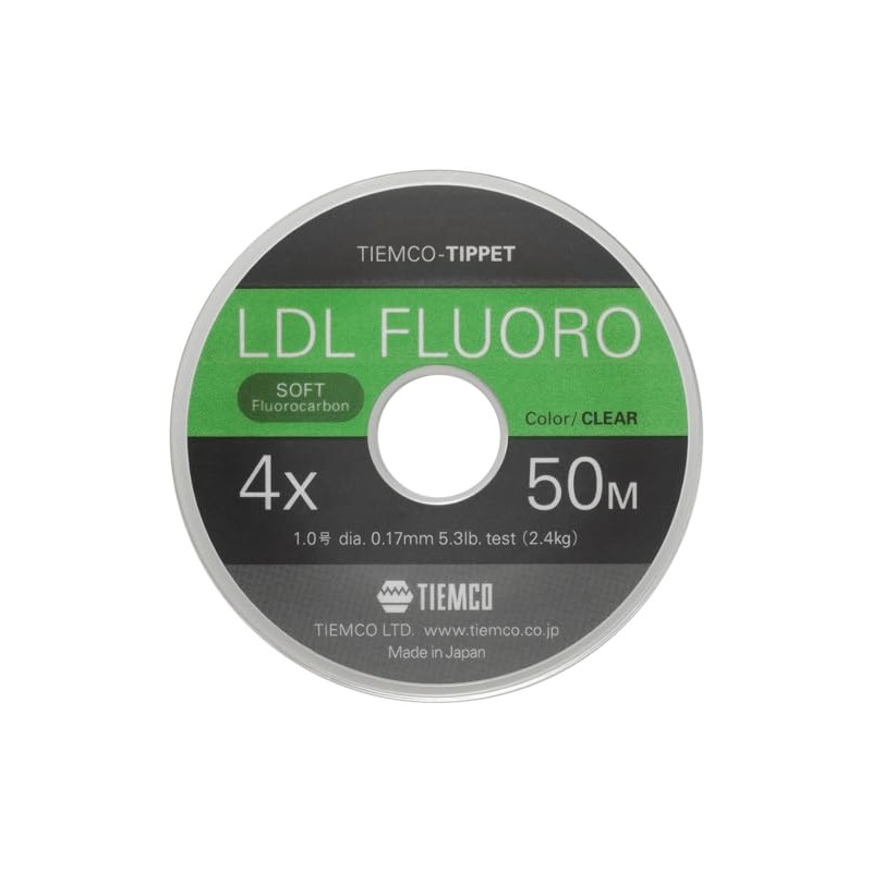 TIEMCO Tippet LDL Fluoro Tippet 4X No. 1 50m 5.3kg