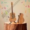 NAESM Wooden Guitar Pick Box with Stand - 6 Pcs