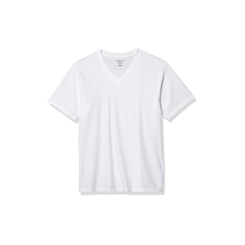 ExOfficio Men's Give-N-Go V-Neck Tee, White, Small