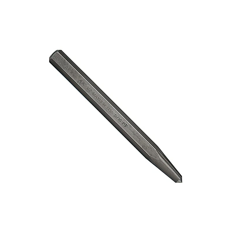 Mayhew Tools 74003 Center Punch, 1/2" x 5/16" Point, Shot