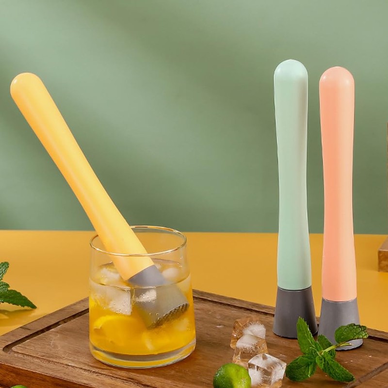ARFUKA Plastic Cocktail Muddler & Ice Crusher Multi-Use Bar &