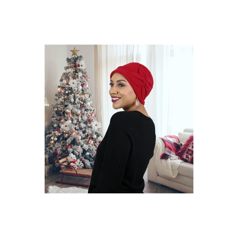 Sombrero de forro polar para mujer, diseño de mariposa, Rojo,