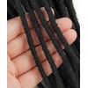 Cypsin 12inch 60 Strands 100% Human Hair Loc Extensions, 0.6cm