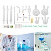 LyeXD 250-1000ML Laboratory Glassware, 32Pcs Lab Chemilcal Distillation Apparatus 24/40