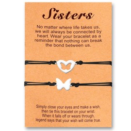 Sister Christmas Birthday Gifts for Sister Inspirational Gifts for Sisters Gifts from Sister Matching Bracelets for Big Sister Encouragement Gifts for Little Sister Long Distance Gifts for Women
