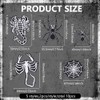 FINGERINSPIRE 10 Pcs 5 Style Spider Embroidered Applique Patches Spider/Scorpion/Web