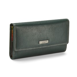 Woodland Leathers 100% Genuine Leather Ladies Purse and Wallet for Women, Multi Card Holder RFID Blocking Purses for Women with Coin Zipper Pocket and Cash Compartment.