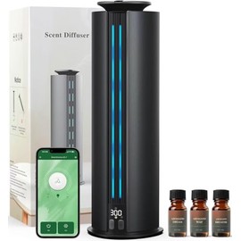 Aromadd 2026 Portable Waterless Diffuser, 1700 Sq Ft Hotel Collection Diffuser, 100ml Scent Air Machine for Home Cold Air Essential Oil Diffuser for Large Room Office, Quiet (Black)