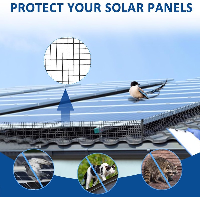 8in X 100ft Solar Panel Bird Guard 1/2 Inch Wire