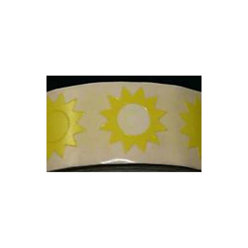 Body Stickers Sunburst 50 Ct (NOT on a Roll)