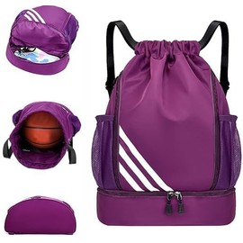 YAYUSI Mochila Deportiva con Cordón,Bolsas de Cuerdas para el Gimnasio,Mujer Hombre Mochila Cuerdas Impermeable Saco Gimnasia,con Compartimento de... 