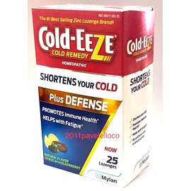 Cold-EEZE Cold Eeze Plus Defense ~ Citrus With Elderberry ~  ( 25 Lozenges ) Immune Health