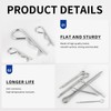 295 Piece Cotter Pin Kit, Stainless Steel 13 Sizes Spring
