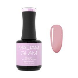 Madam Glam - Hema Free Soak-Off Builder Gel 15 ml 0.5 fl/oz- Tan Gel Polish - Suitable for UV/LED lamp - Increases Nail Flexibility, Prevents Nail Breaking - Super Long Lasting