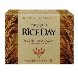 Rice Day Brasenia Oil Rice Soap 100g Moisturizing Cleansing, Radiance, Subtle Scent, Moisturizing / 라이스데이 겨오일 쌀 비누 100g 촉촉 세안 윤 은은한향 보습