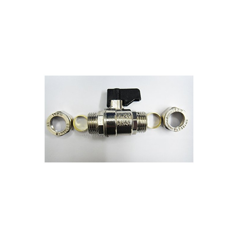 CHROME BOLOFIX 15MM LEVER THUMB TURN **FULL BORE** ISOLATING SERVICE