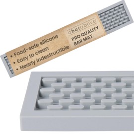 Premium A Bar Above Heavy Duty Bar Mat, Food Safe Silicone Mat, Mats for Bartending and Coffee, Commercial Strength Bartender Accessories, Dish Drying Mats for Kitchen Counter, Barista Accessories