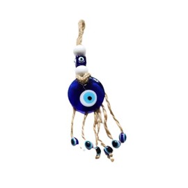 Holomua Hiro Nazar Bonju Turkish Amulet Key Holder Amulet Wall Hanging, blue