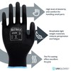 NITREX 290B Work and Safety Gloves, 10 Pairs of Black