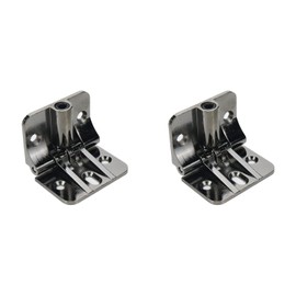 KUMGROT 2 Pcs Adjustable Position Control Hinge Zinc Alloy Torque Hinge Multi-Angle Door Hinges 4 Countersunk Holes, 2.32" x 1.77", Black