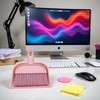 Plastic Mini Broom and Dustpan,Mini Cleaning Brush with Dustpan Set