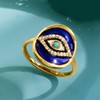 Ross-Simons 0.10 ct. t.w. White Topaz and Multicolored Enamel Evil