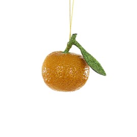 Orchard Orange Fruit on Branch Fake Food Glass Ornament