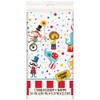 Unique Party 72473 - Carnival Circus Party Plastic Tablecloth, 7ft