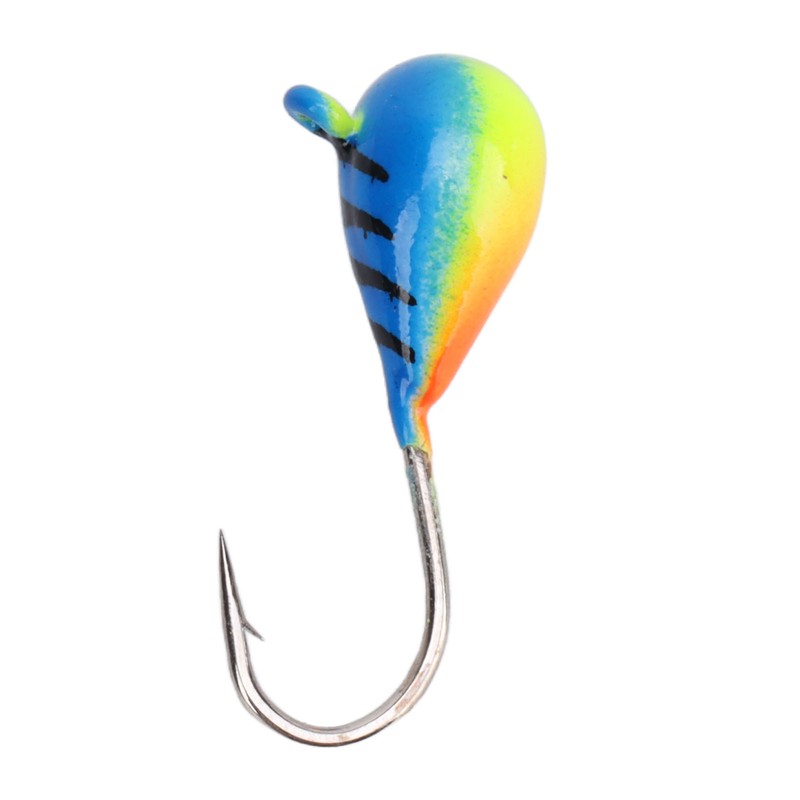 5 Pcs Ice Fishing Jigs Kit High Carbon Steel Ice